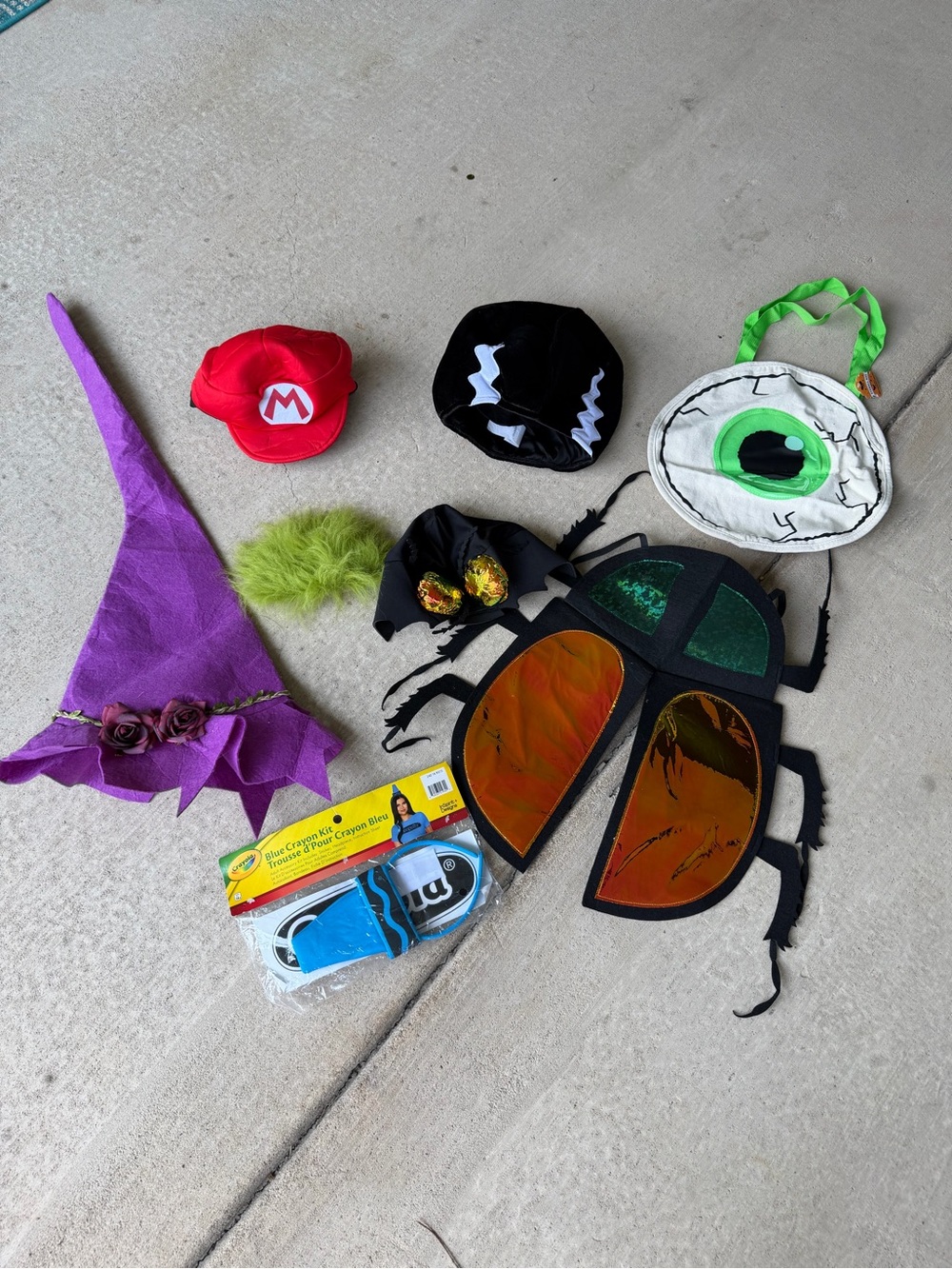 Bundle of Halloween Costume Hats and accessories